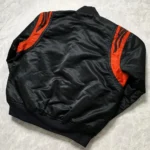 Cincinnati Bengals Black and White Satin Jackets