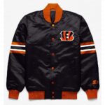 Cincinnati Bengals Button Down Black Jacket