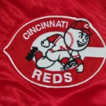 Cincinnati Reds 80s Full-Snap Red Satin Bomber Jacket