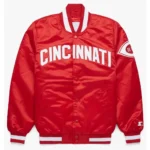 Cincinnati Reds Red Satin Jacket1