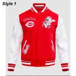 Cincinnati Reds Retro Classic Rib Varsity Jacket1