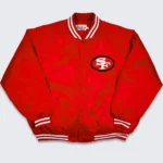 Classic 80s San Francisco 49ers Vintage Red Satin Jackets