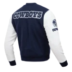 Classic Dallas Cowboys Wool Bomber Varsity Jacket