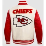 Classic Retro Rib Kansas City Chiefs Full-Zip Varsity Jacket