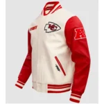 Classic Retro Rib Kansas City Chiefs Full-Zip Varsity Jackets