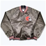 Cleveland Browns 80s Bomber Satin Jacket