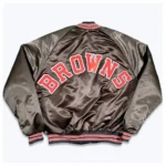 Cleveland Browns 80s Bomber Satin Jackets