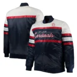 Coaches St. Louis Cardinals Navy Full-Snap Satin Jacket