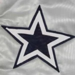 Dallas Cowboys 80’s Silver Bomber Satin Jacket