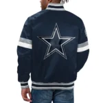 Dallas Cowboys Home Game Navy Satin Jackets