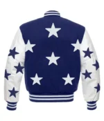 Dallas Cowboys Stars Varsity Royal Blue and White Jackets