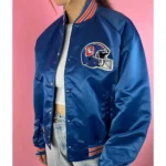 Denver Broncos 90’s Blue Satin Jacket3