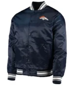 Denver Broncos Locker Room Full-Snap Satin Jacket1