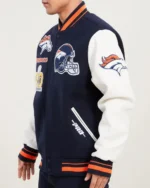 Denver Broncos Mash Up Wool Varsity Jacket3