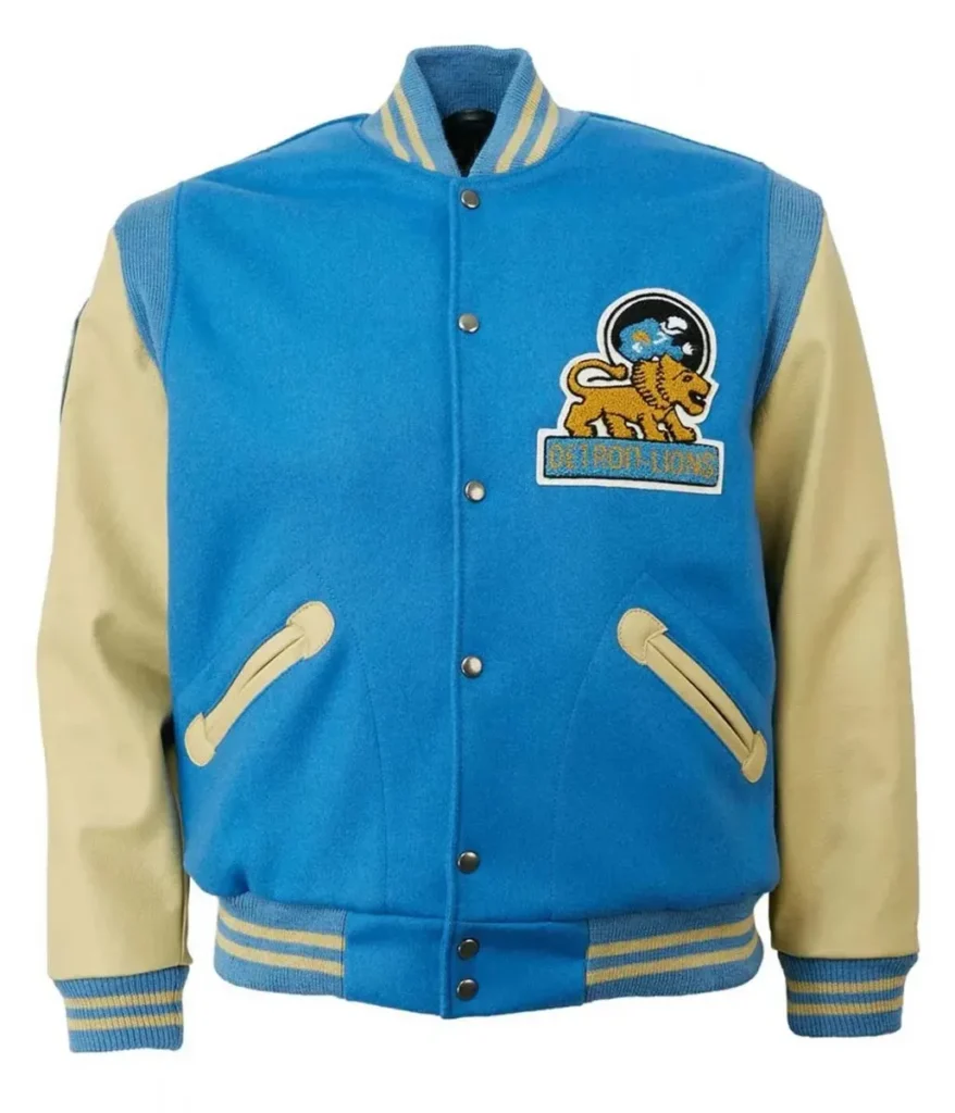 Detroit Lions 1952 Cream and Blue Jacket