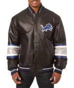 Detroit Lions All Leather Jacket