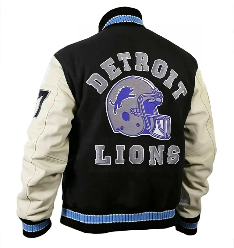 Detroit Lions Axel Foley Varsity Letterman Jacket