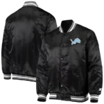 Detroit Lions Locker Room Black Starter Varsity Jacket