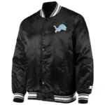 Detroit Lions Locker Room Black Starter Varsity Jackets