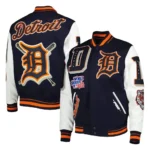 Detroit Tigers Mash Up Full-Zip Varsity Jacket