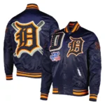 Detroit Tigers Mash Up Satin Jacket