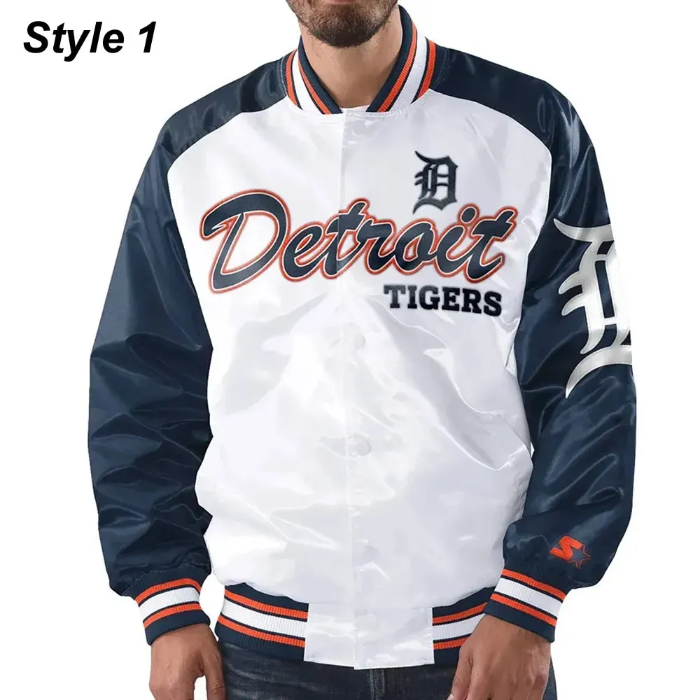 Detroit Tigers Varsity Satin Jacket