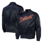 Detroit Tigers Wordmark Satin Jacket