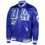 Dodgers Pro Standard Royal Mash Up Varsity Satin Jackets