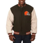 Domestic Cleveland Browns Varsity Jacket