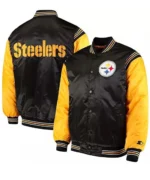 Enforcer Pittsburgh Steelers Varsity Black and Yellow Jacket