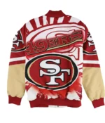 G-iii Sports San Francisco 49ers Mens Printed Varsity Jackets