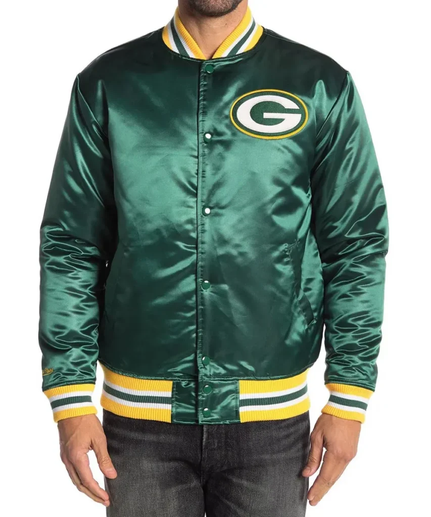 Green Bay Packers Green Satin Starter Jacket