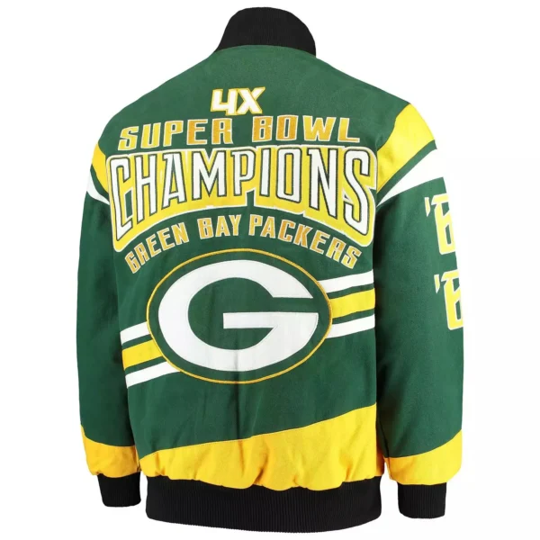 Green Bay Packers Super Bowl Championship Varsity Jacket