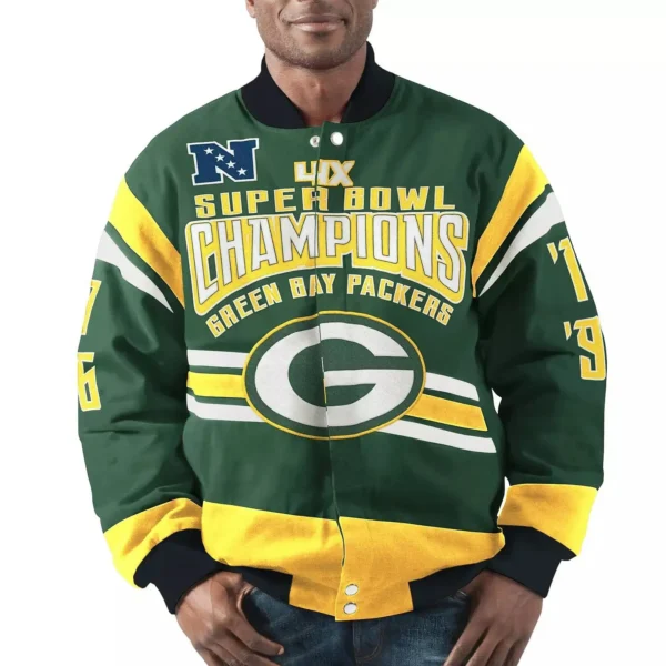 Green Bay Packers Super Bowl Championship Varsity Jackets