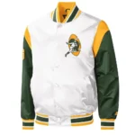 Green Bay Packers Throwback Warm Up Pitch Varsity Jacket