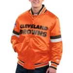 Home Game Cleveland Browns Orange Jacket