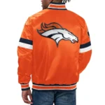 Home Game Denver Broncos Orange Satin Jackets