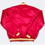 Houston 90s Rockets Red Satin Bomber Jackets