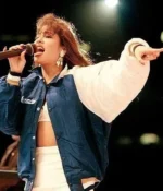 Houston Astros 1994 Selena Satin Varsity Jacket10