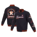 Houston Astros Wordmark Men´s Satin Varsity Jacket