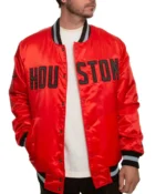 Houston Rockets Bomber Red Satin Jackets