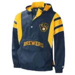 Impact Milwaukee Brewers Half-Zip Hoodie Jackets