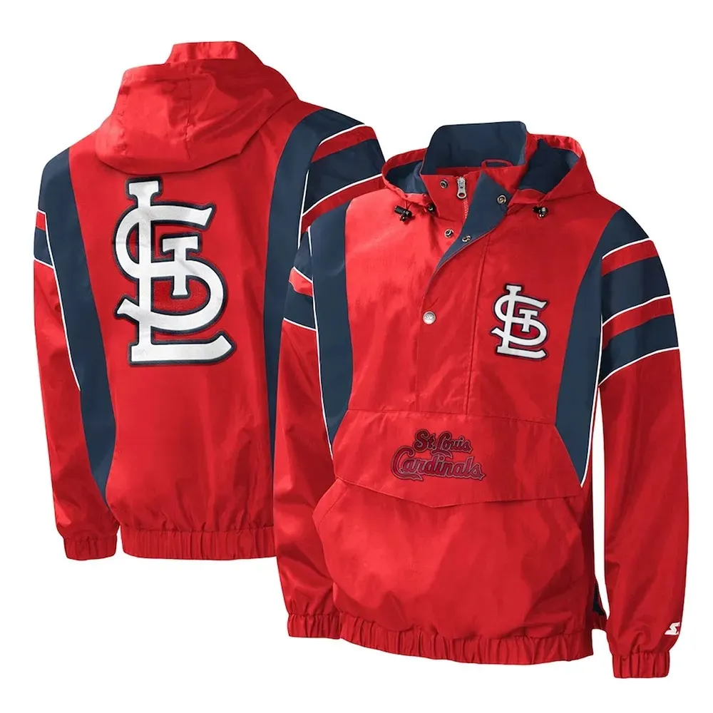 Impact St. Louis Cardinals Half-Zip Hoodie Jacket