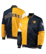 Indiana Pacers Leader ColorBlock Satin Varsity Jacket