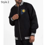 Indiana Pacers Navy Varsity Wool Jacket