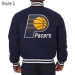 Indiana Pacers Navy Wool Varsity Jackets