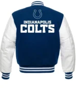 Indianapolis Colts Blue and White Letterman Jackets