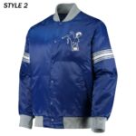 Indianapolis Colts The Tradition II Team Satin Jacket2