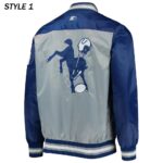 Indianapolis Colts The Tradition II Team Satin Jacket3