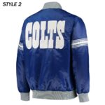 Indianapolis Colts The Tradition II Team Satin Jacket4